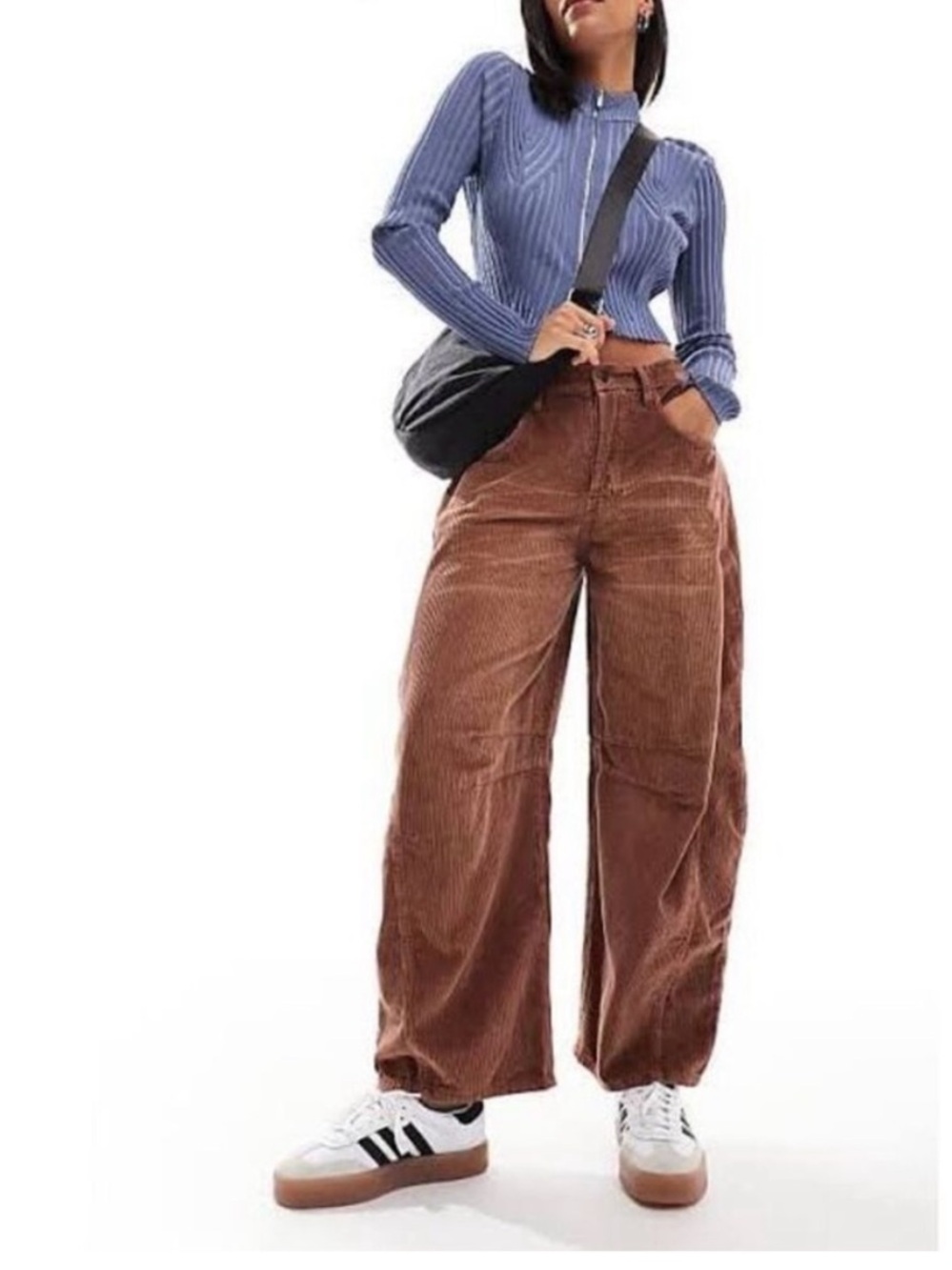 Free People We The Free Good Luck Mid-Rise Cord Barrel Jeans